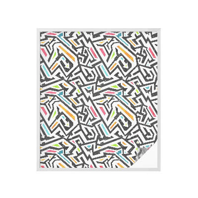 Vinilo para ventanas motivo vitral Geometría abstracta