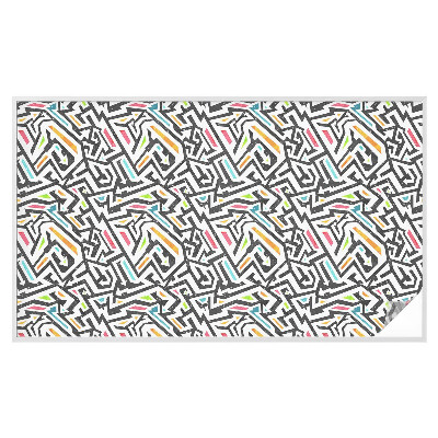 Vinilo para ventanas motivo vitral Geometría abstracta