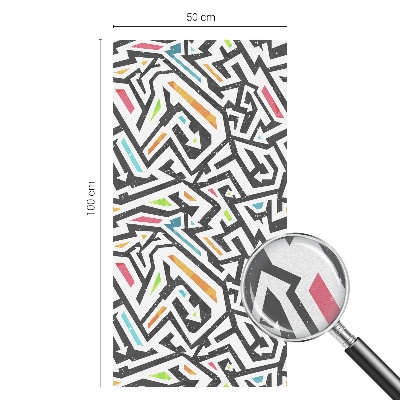 Vinilo para ventanas motivo vitral Geometría abstracta