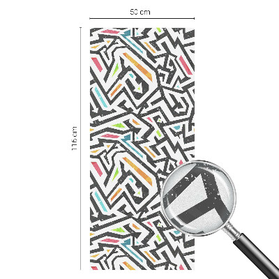 Vinilo para ventanas motivo vitral Geometría abstracta