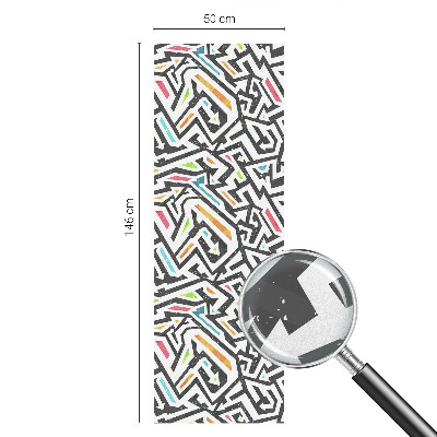 Vinilo para ventanas motivo vitral Geometría abstracta