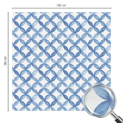 Vinilo para cristales opaco decorativo flores geométricas