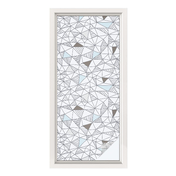 Vinilo para cristales efecto vitral formas abstractas