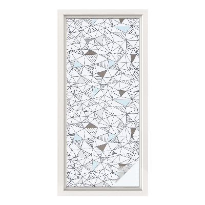 Vinilo para cristales efecto vitral formas abstractas