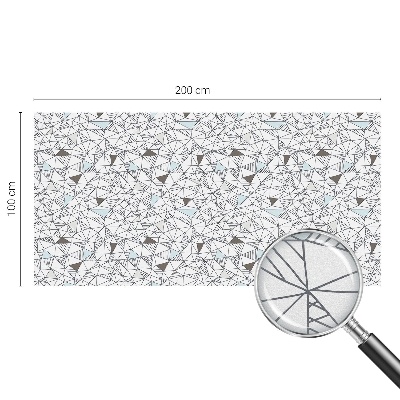 Vinilo para cristales efecto vitral formas abstractas