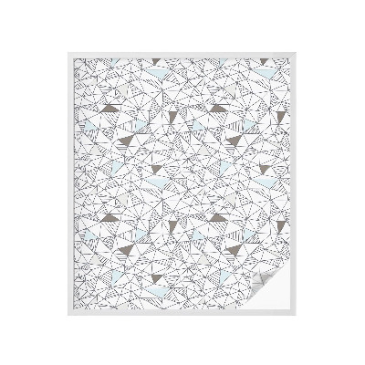 Vinilo para cristales efecto vitral formas abstractas