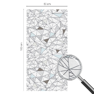 Vinilo para cristales efecto vitral formas abstractas