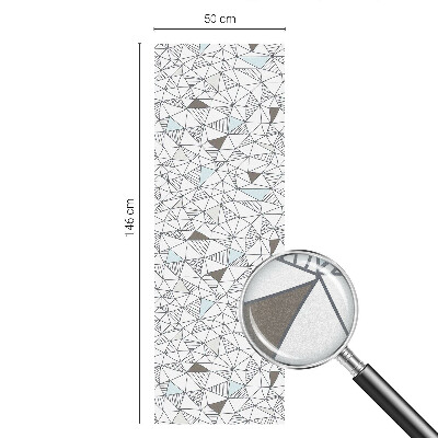 Vinilo para cristales efecto vitral formas abstractas