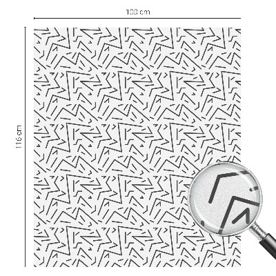 Vinilo para ventanas motivo vitral Zigzags abstractos