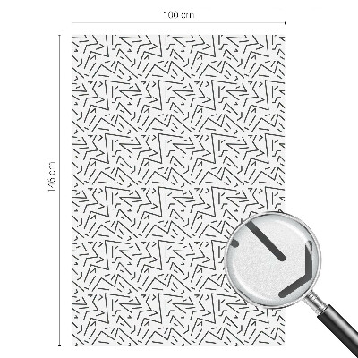 Vinilo para ventanas motivo vitral Zigzags abstractos