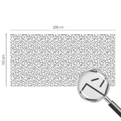 Vinilo para ventanas motivo vitral Zigzags abstractos