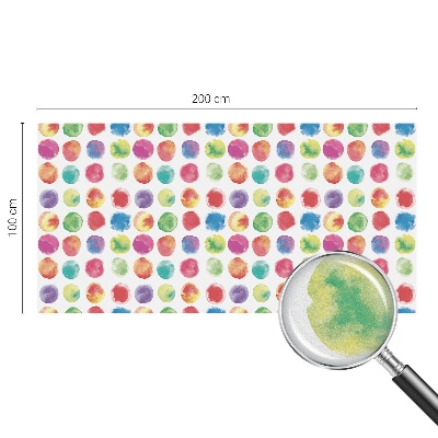 Vinilo para cristales opaco decorativo Círculos de colores