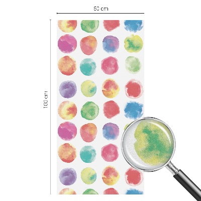 Vinilo para cristales opaco decorativo Círculos de colores