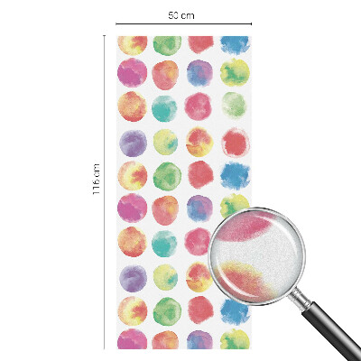 Vinilo para cristales opaco decorativo Círculos de colores