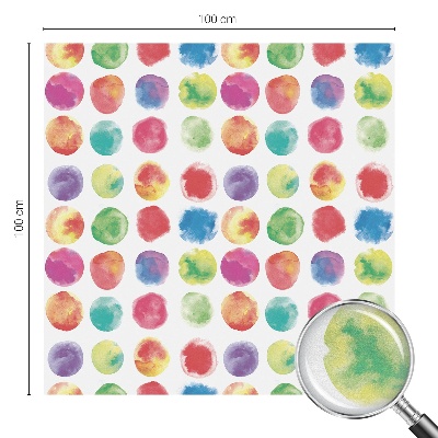 Vinilo para cristales opaco decorativo Círculos de colores