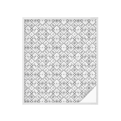 Vinilo para cristales efecto vitral armonía rómbica