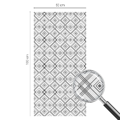 Vinilo para cristales efecto vitral armonía rómbica