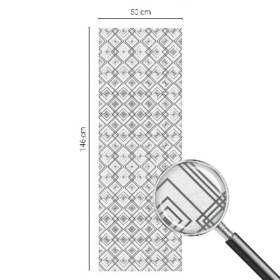 Vinilo para cristales efecto vitral armonía rómbica