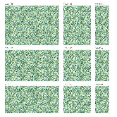 Vinilo para ventanas motivo vitral Helecho verde