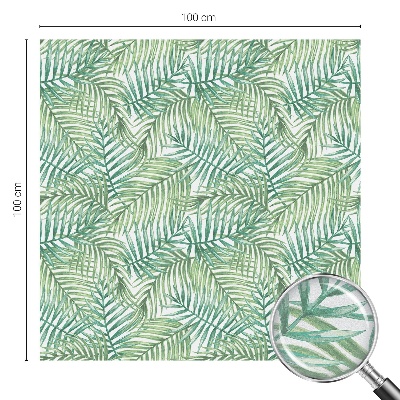 Vinilo para ventanas motivo vitral Helecho verde