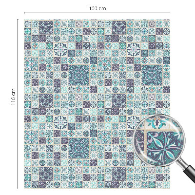 Vinilo ventana privacidad Azulejos florales
