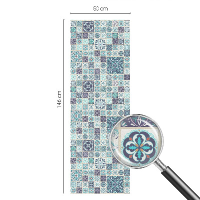 Vinilo ventana privacidad Azulejos florales