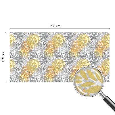 Vinilo para cristales opaco decorativo flores de colores