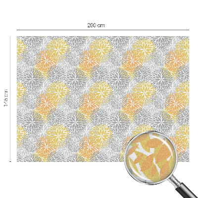 Vinilo para cristales opaco decorativo flores de colores