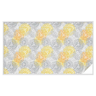 Vinilo para cristales opaco decorativo flores de colores