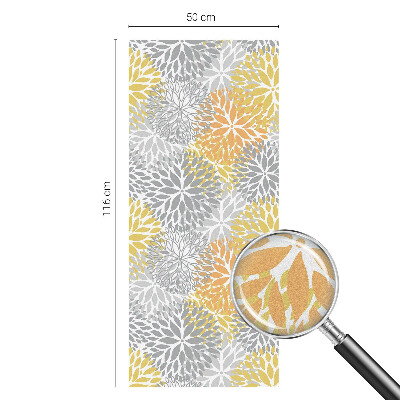 Vinilo para cristales opaco decorativo flores de colores