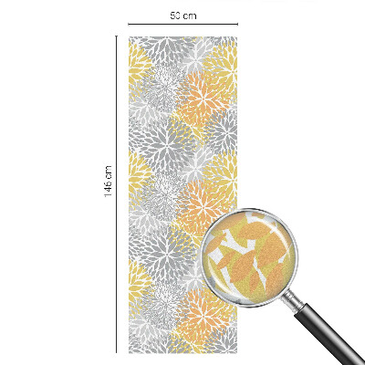 Vinilo para cristales opaco decorativo flores de colores