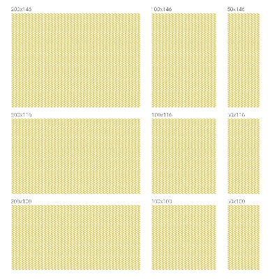 Vinilo ventana privacidad Zigzags amarillos