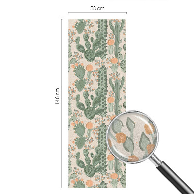 Vinilo para cristales efecto vitral Suculentas verdes