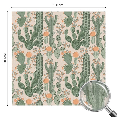 Vinilo para cristales efecto vitral Suculentas verdes