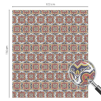 Vinilo para ventanas motivo vitral Adorno floral