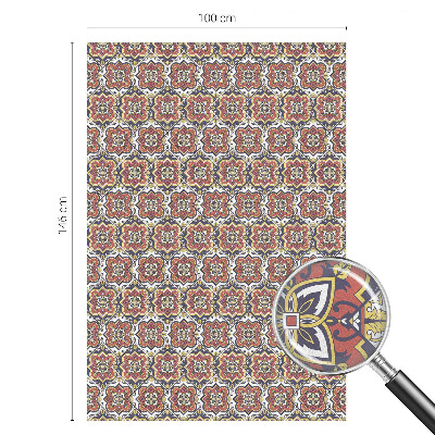 Vinilo para ventanas motivo vitral Adorno floral