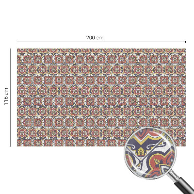 Vinilo para ventanas motivo vitral Adorno floral