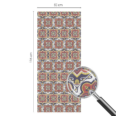 Vinilo para ventanas motivo vitral Adorno floral