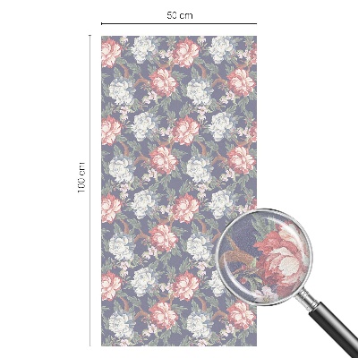 Vinilo para cristales efecto vitral Elegancia floral