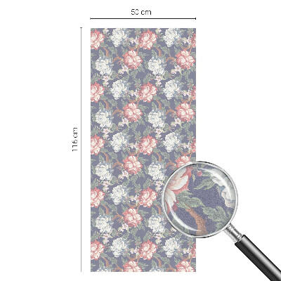 Vinilo para cristales efecto vitral Elegancia floral