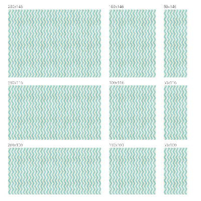 Vinilo decorativo adhesivo para cristales Zigzag azul