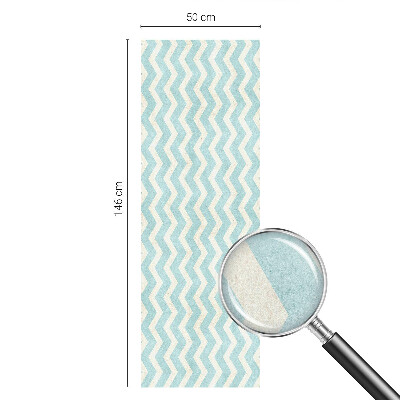 Vinilo decorativo adhesivo para cristales Zigzag azul