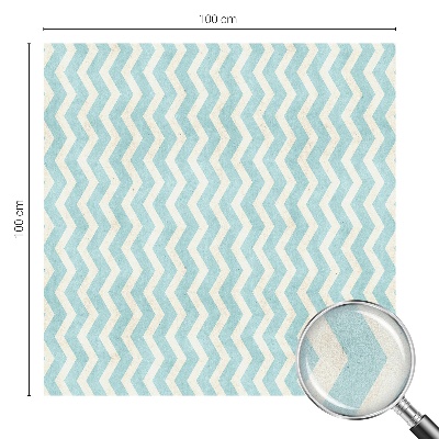 Vinilo decorativo adhesivo para cristales Zigzag azul