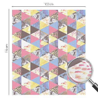 Vinilo para cristales efecto vitral Triángulos de colores