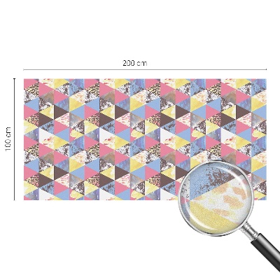 Vinilo para cristales efecto vitral Triángulos de colores