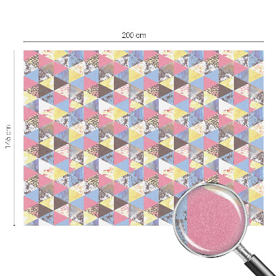 Vinilo para cristales efecto vitral Triángulos de colores