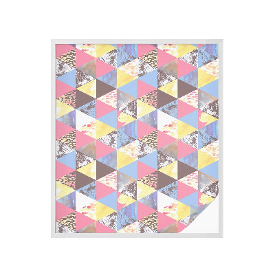 Vinilo para cristales efecto vitral Triángulos de colores