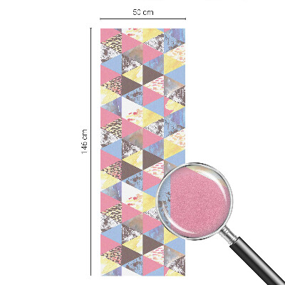 Vinilo para cristales efecto vitral Triángulos de colores