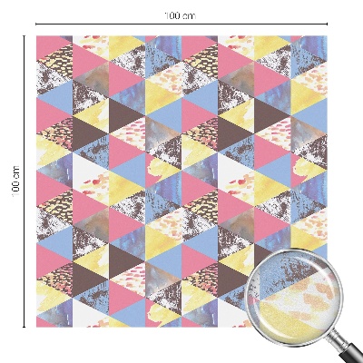 Vinilo para cristales efecto vitral Triángulos de colores