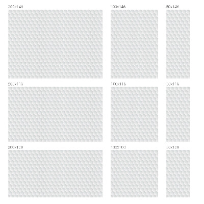 Vinilo para cristales opaco decorativo mosaico blanco